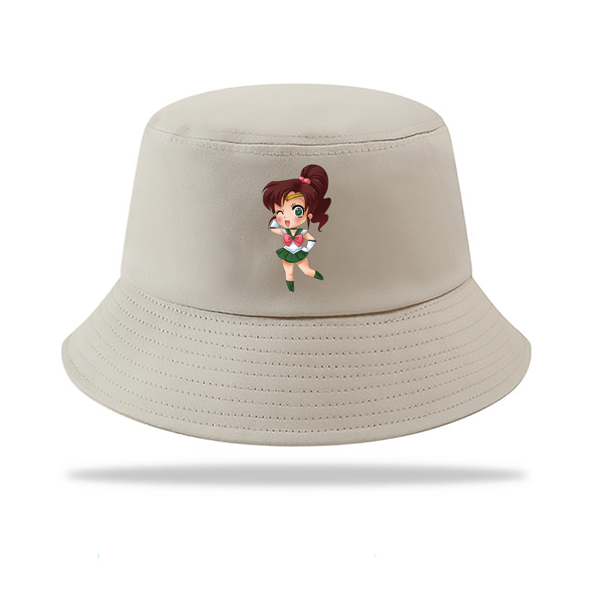 （画像用） 美少女戦士セーラームーン 木野 まこと きの まこと Sailor Moon Kino Makoto （セーラージュピター；Sailor Jupiter） アウトドア日除けバケットハット